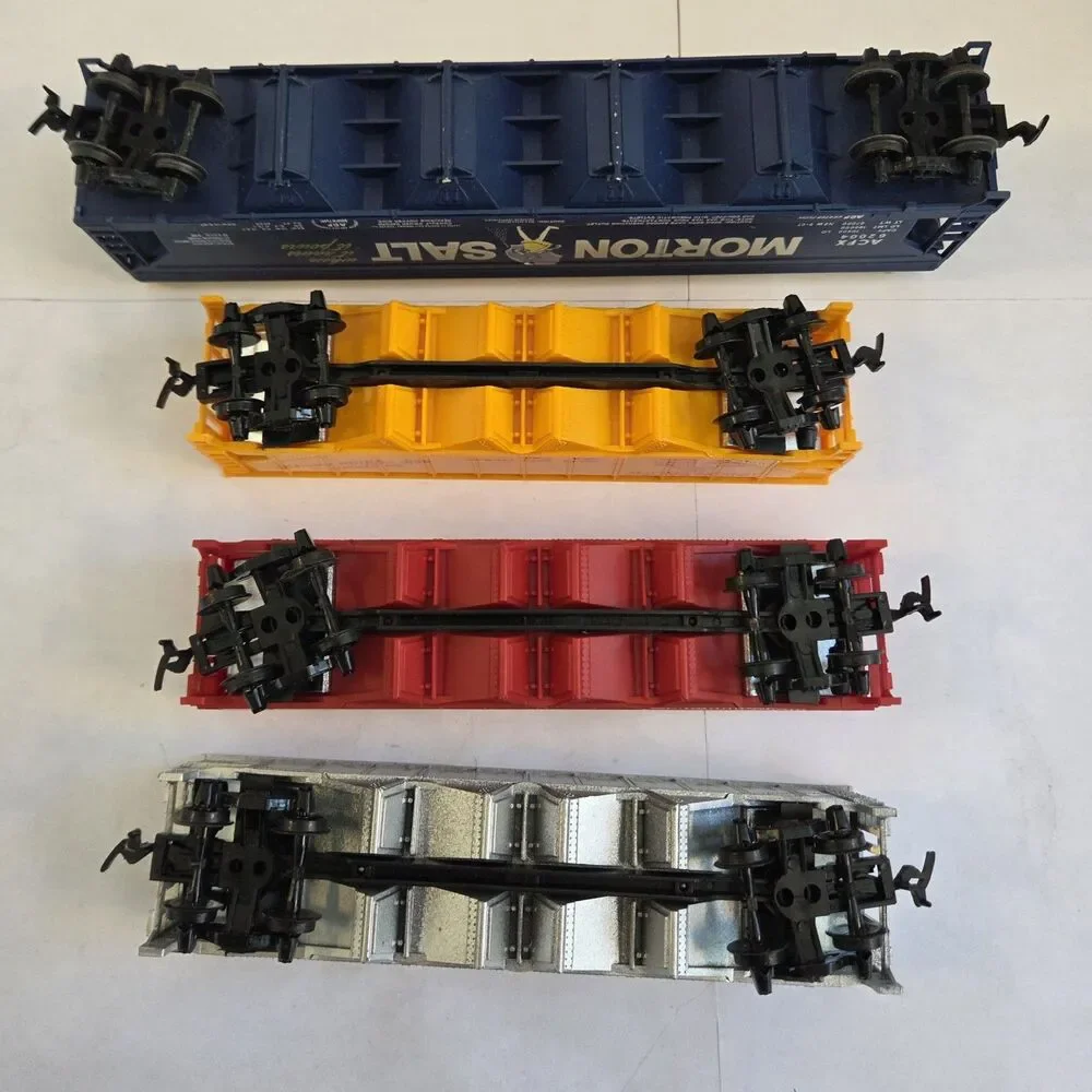 TYCO HO Scale Hopper Car Lot of 4, Morton Salt, Union Pacific, Revere, Virginian